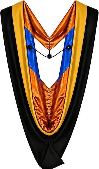 Cappe Diem Master of Science Graduate Hood Golden Yellow | M.S. Academic Regalia for Masters Cap & Gown