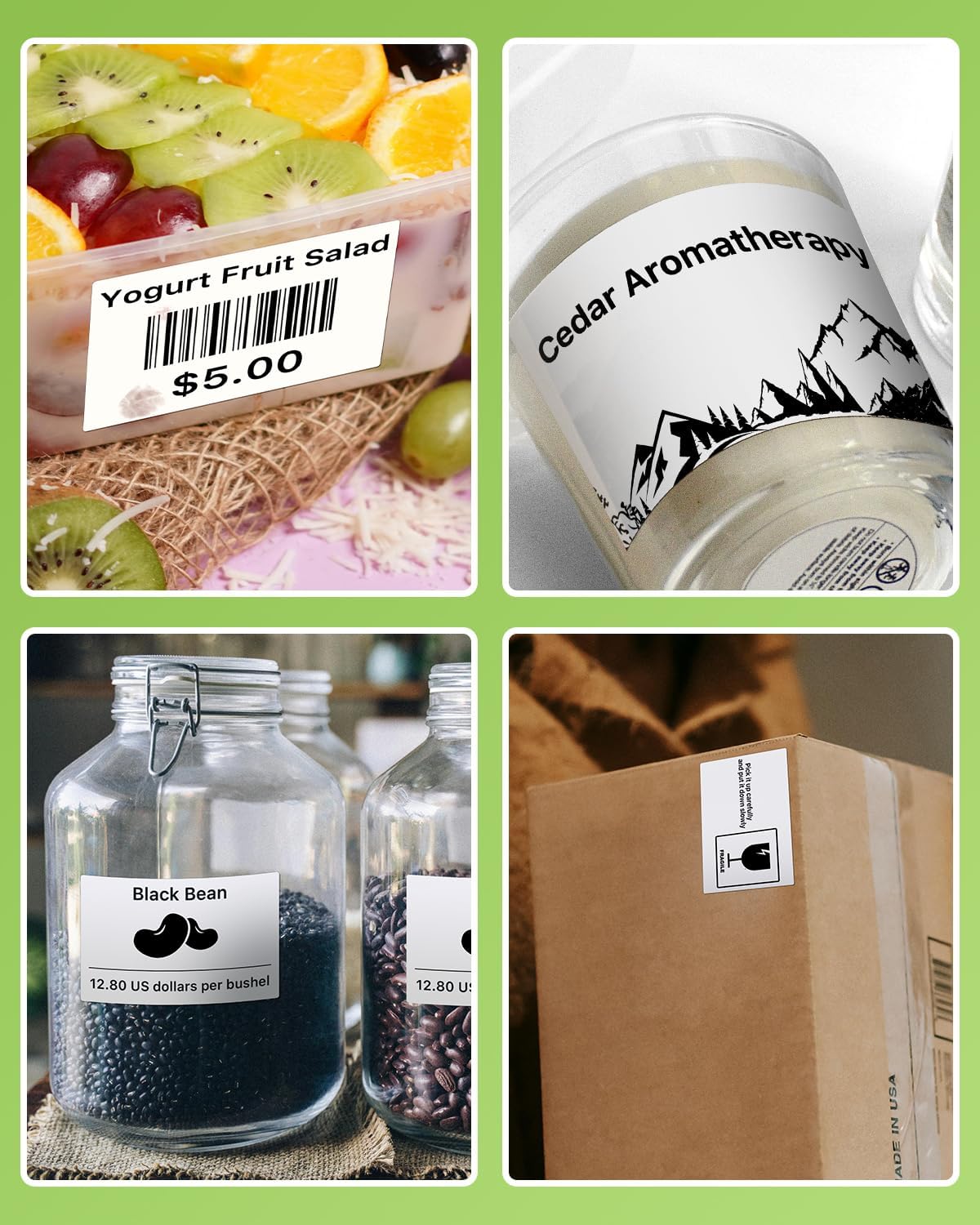 iEager M110 Thermal Labels, 1.97"x3.15" (50x80mm) Thermal Stickers Self-Adhesive Label for M120/M110/M110s/M200/M220 Label Maker, 90 Labels/Roll, Set of 2, White - Image 7