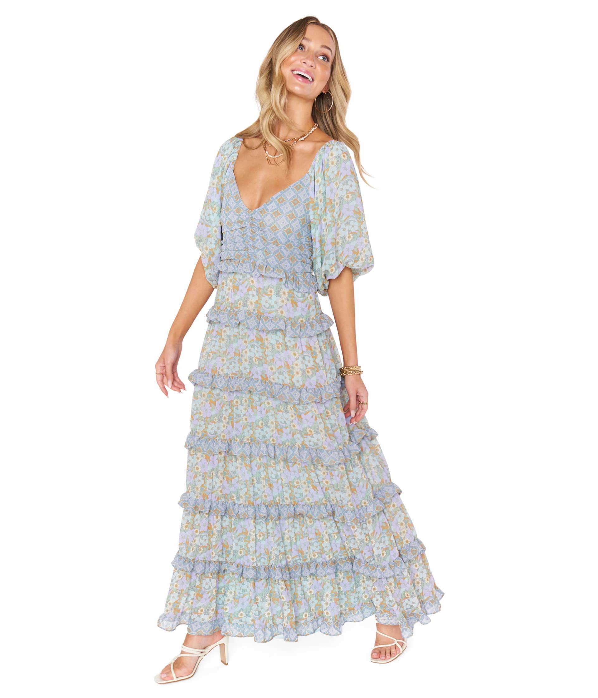 Show Me Your MumuColette Maxi Dress ~ Primrose Print Mix