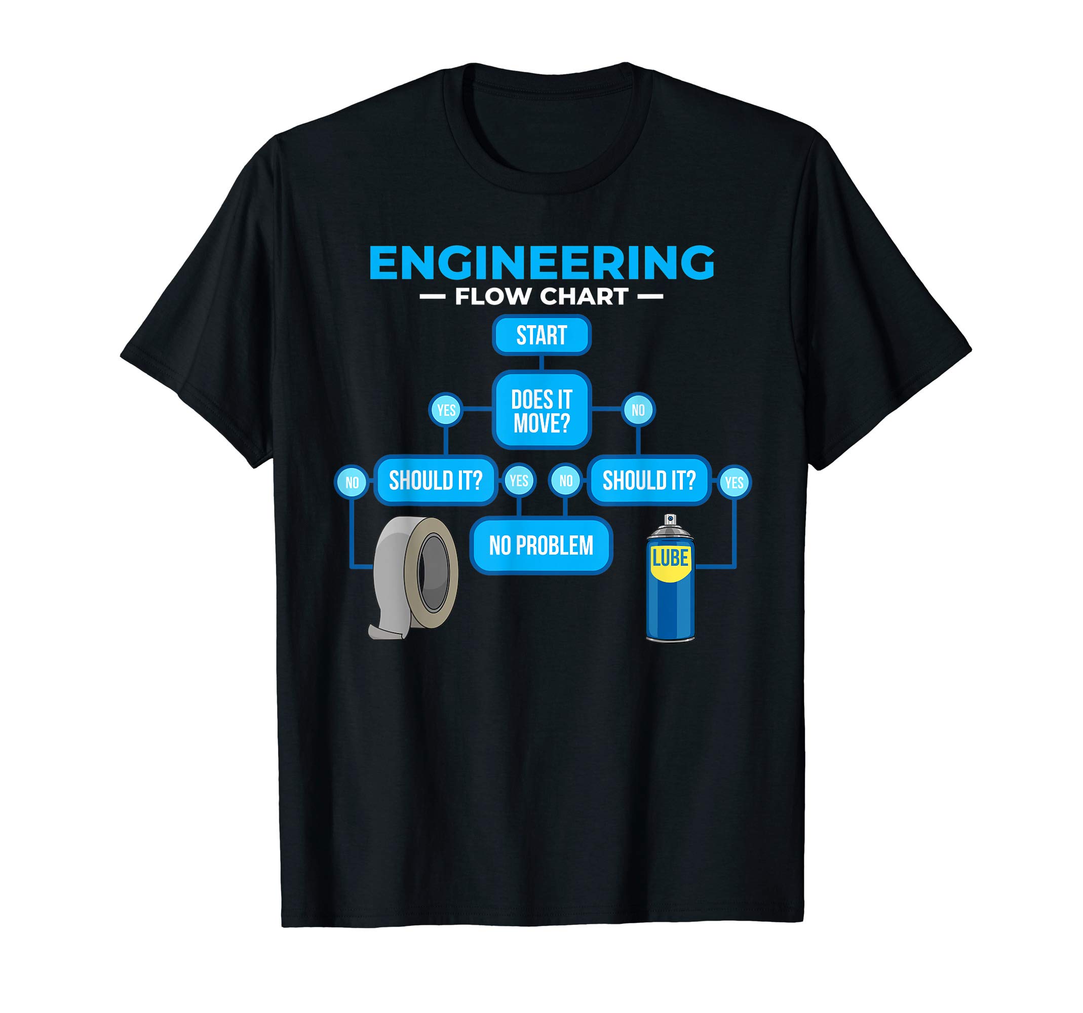 Engineer Gift Funny Engineering Flowchart T-Shirt