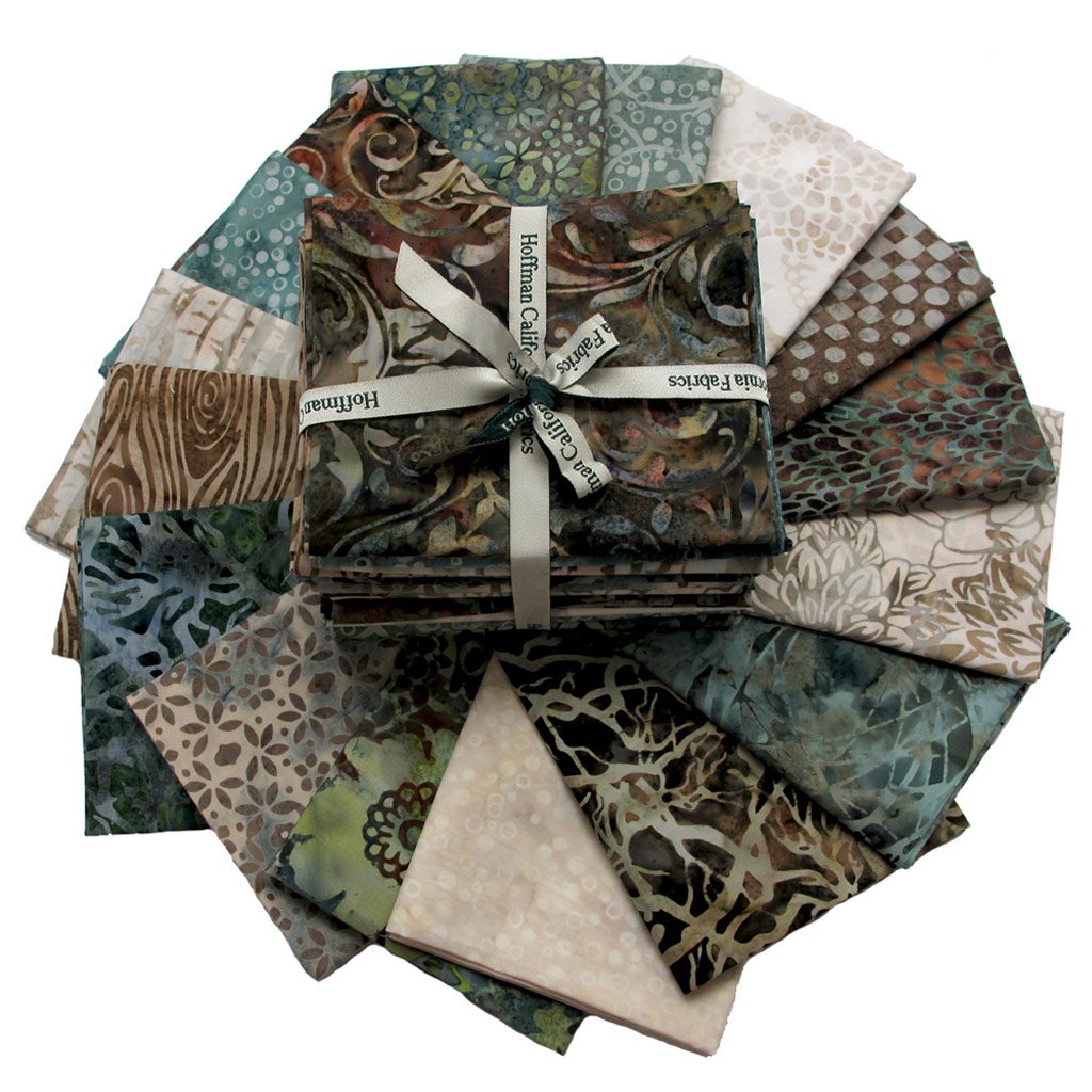 Sandpiper 16 Fat Quarter Bundle Hoffman Fabrics FQBC294Sandpiper