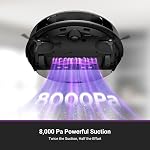 Eureka E20 Robot Vacuum with Bagless Self Emptying Station, Robotic Vacuum and Mop Combo, 45-Day Capacity, Upgraded 8000Pa Suction and Anti Hair-Tangling Brush, LiDAR Navigation, App Control