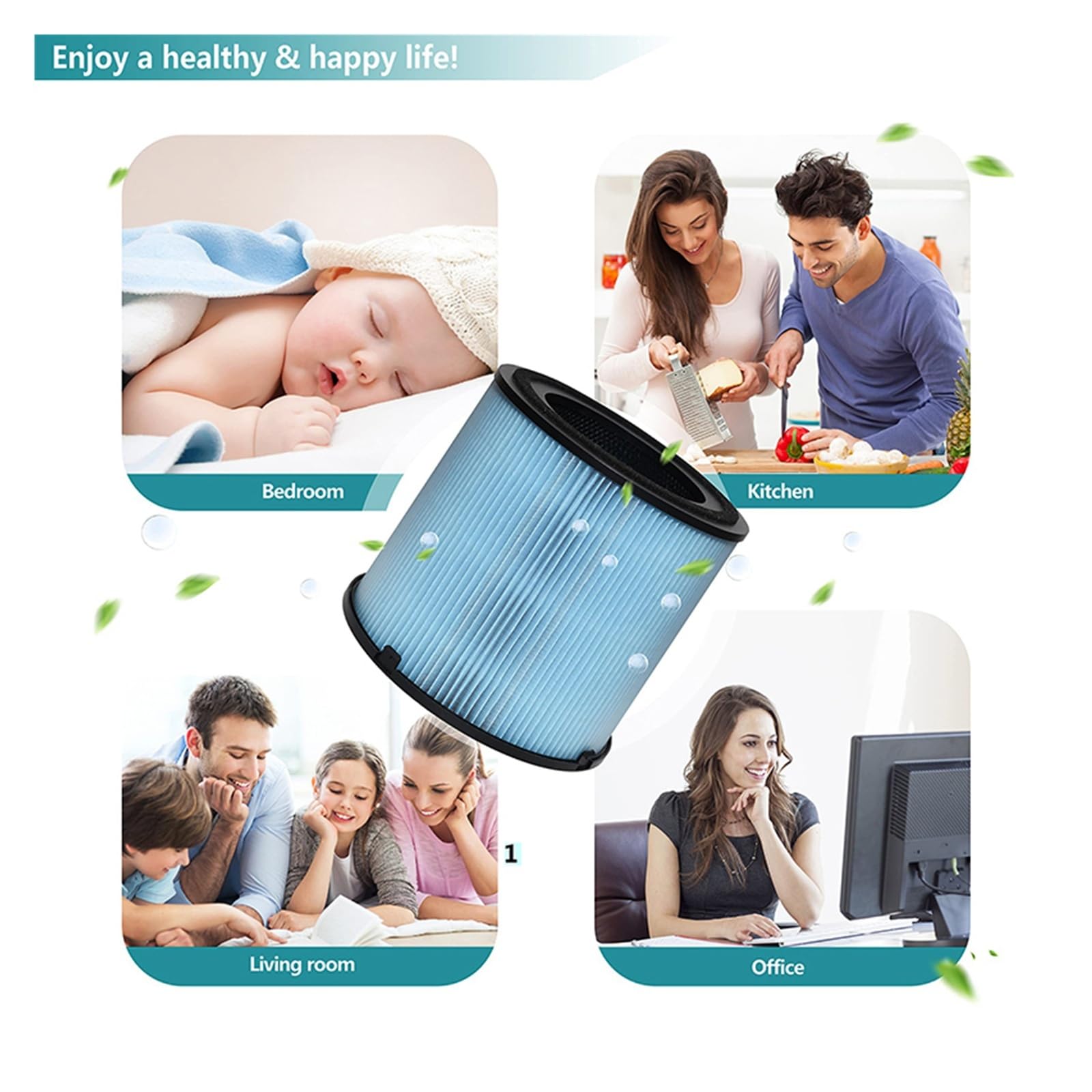 Reemplazo De Filtro Compatible Con Purificador De Aire Número De Pieza