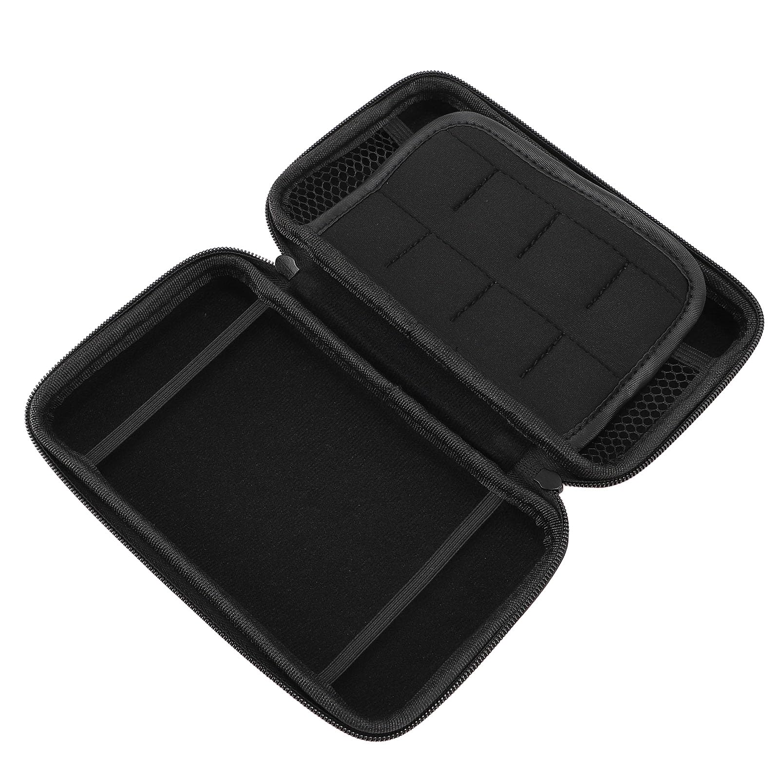 Ausla Étui de Transport Rigide pour New 3DS XL 2DS XL, étui de Voyage de Protection en PU + EVA avec 8 Emplacements de Jeu et Poche pour Accessoires, Sac de Rangement Portable pour les Joueurs (rouge)