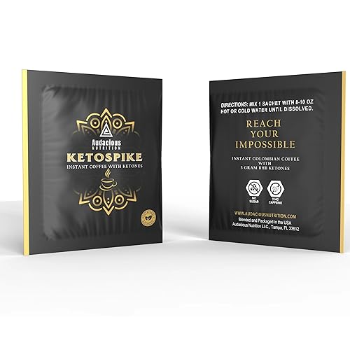 Miniatura 5 de KETOSPIKE - Café instantáneo con cetonas BHB, energía sostenida, paquetes de una sola porción, sin azúcar, sin nerviosismo, keto, paleo, vegano, 15