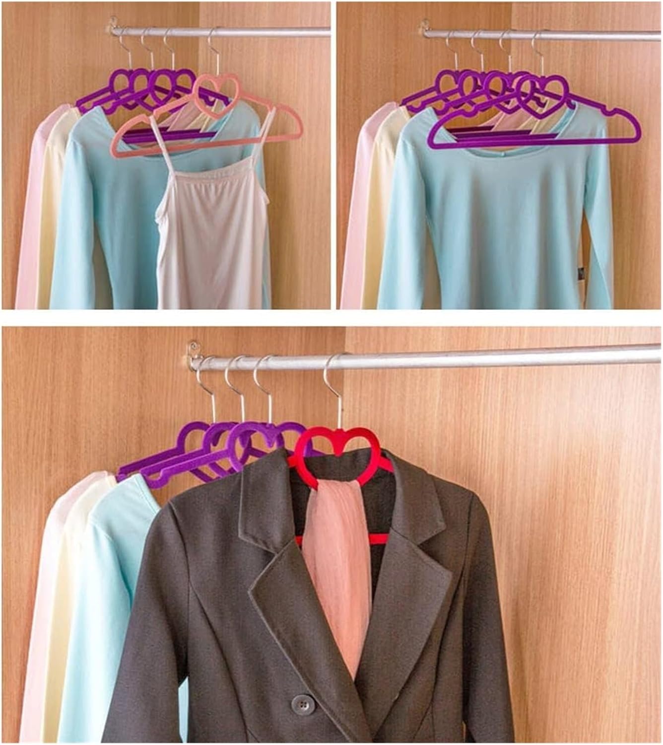 .14  PackClothes Hangers,Hangers,Premium Non-Slip Velvet Hangers Slim Space Saving Coat Hanger, Non Slip Hangers, Clothes Hangers 360° Swivel Hook