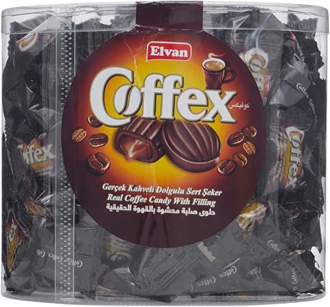 Coffex Kahveli Şeker 1 Kg Silindir (1 Kutu)