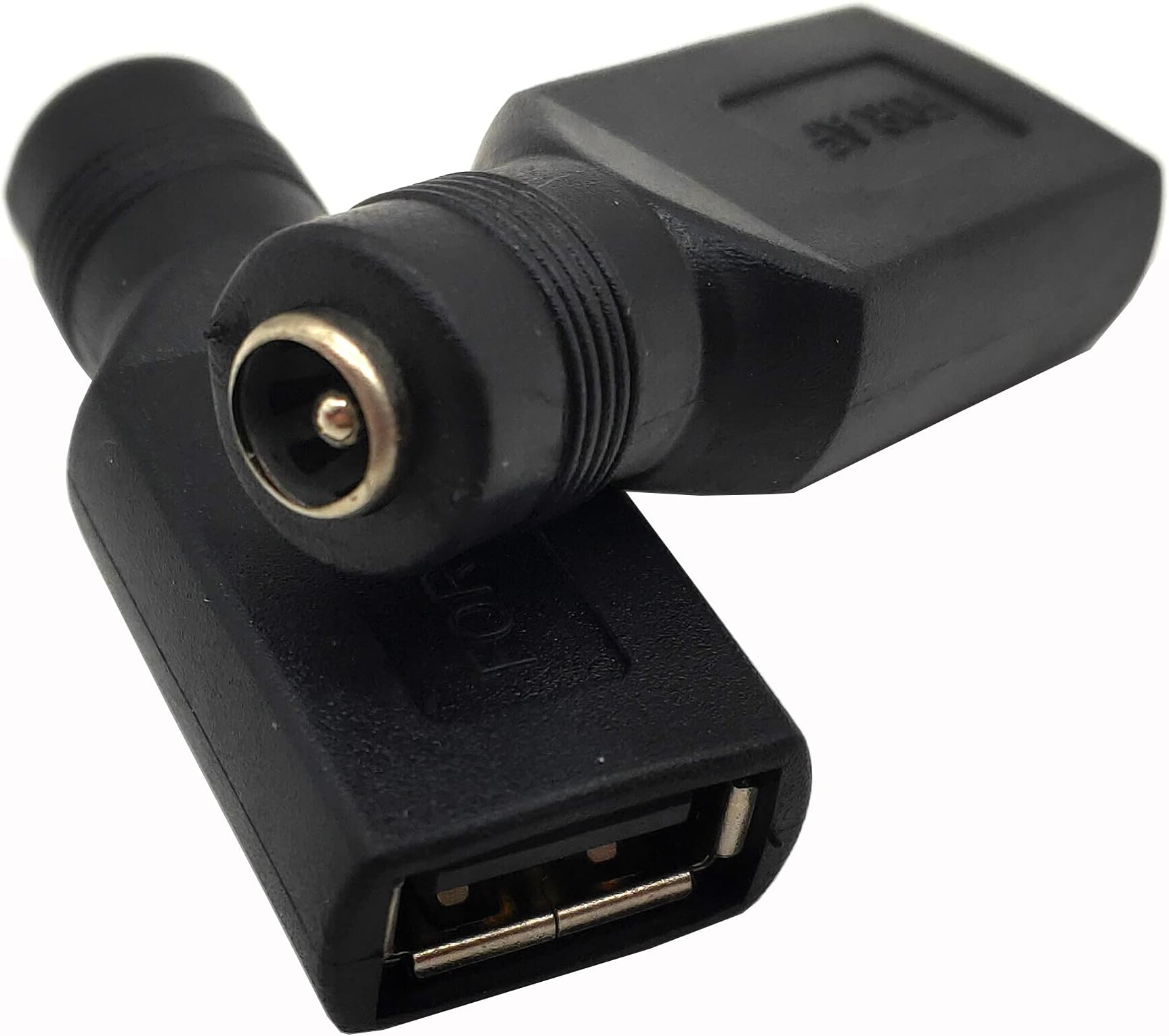 USB A to DC Power Adapter, 2Pcs - Female 5.5x2.1mm Connectors for Laptop Charging