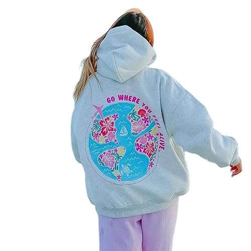 NEVUQO Oversized Graphic Sweatshirt