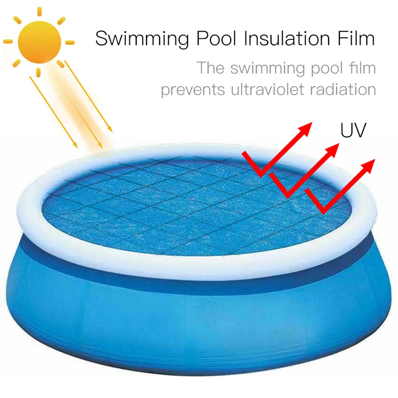 Telo di copertura solare per piscina, rettangolare, 260 x 160 cm