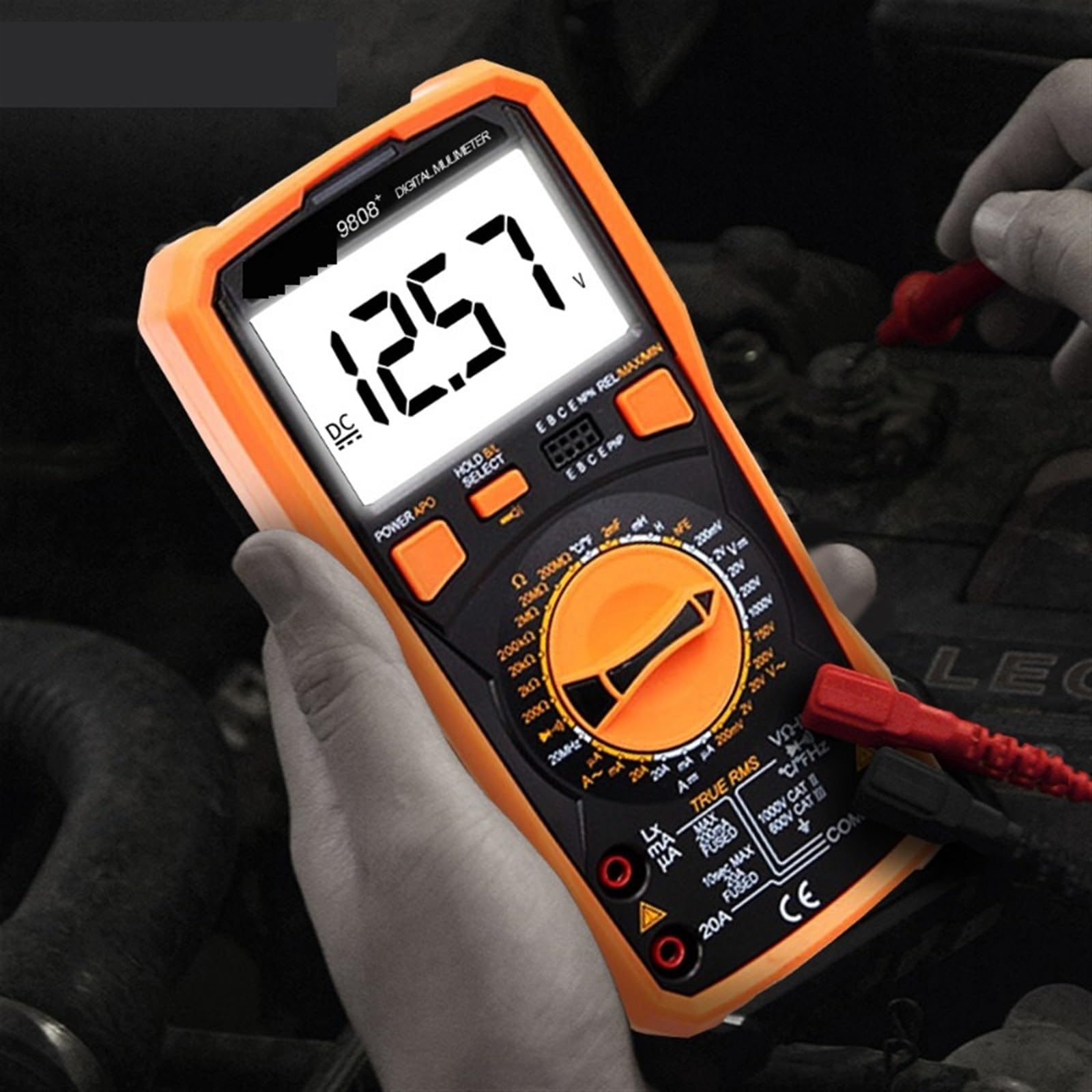 9808+ Multimetro Digitale Induttanza 20H Alta precisione 2000uF Capacimetro 20MHz Frequenza Misurazione a Temperatura