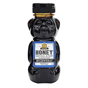 Pure Raw Unfiltered Buckwheat Honey, 12 oz - Premium Dark American Buckwheat Honey by Weeks Honey Farm | Bold Molasses Flavor