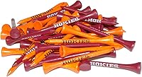 Vista 1 de Team Golf NCAA Unisex-Adult Team Golf NCAA 2-3/4" Golf Tees, 50 Pack, Regulation Size, Multi Team