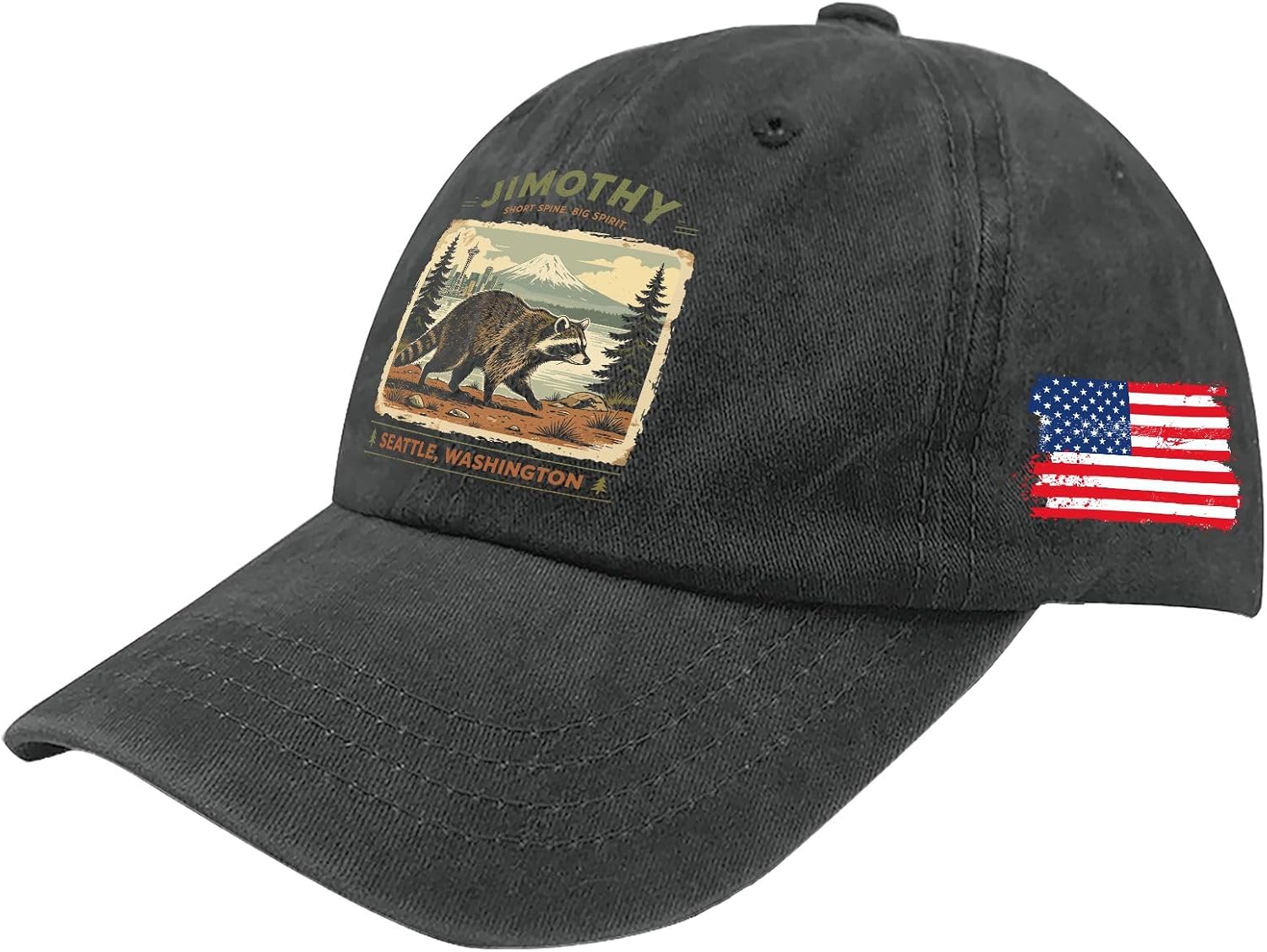 Made in USA Jimothy Virals Raccoon Baseball Hat Funny Cap for Women