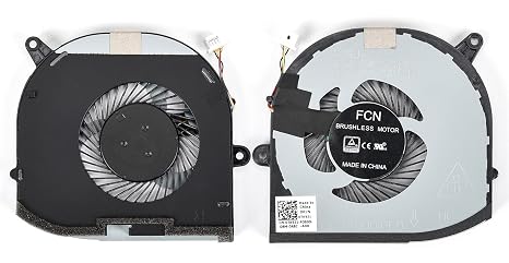 Replacement CPU w/GPU Cooling Fan for Dell XPS 15 9570 & XPS 15 7590, Precision 5530 5540 Series Laptop P/N: 008YY9 0TK9J1 TK9J1 08YY9