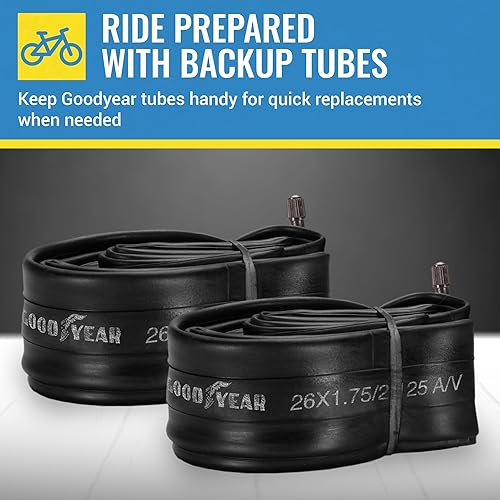 Miniatura 6 de Goodyear Tubo de bicicleta con caucho butílico - Tubos de bicicleta confiables para ciclismo premium