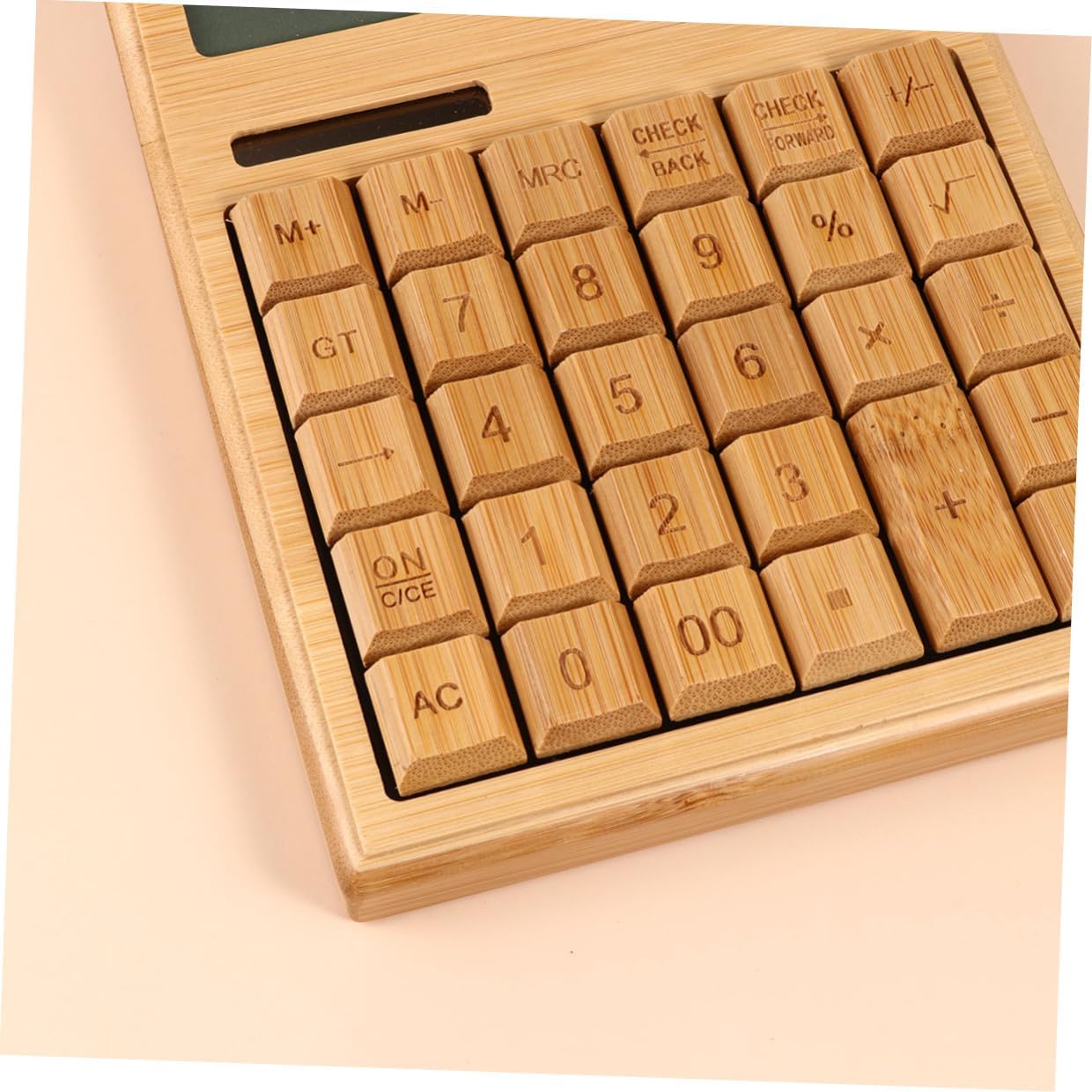 Solar Calculator 29-Key Solar-Powered Electronic Calculator with LCD Display Portable for School and Home Use