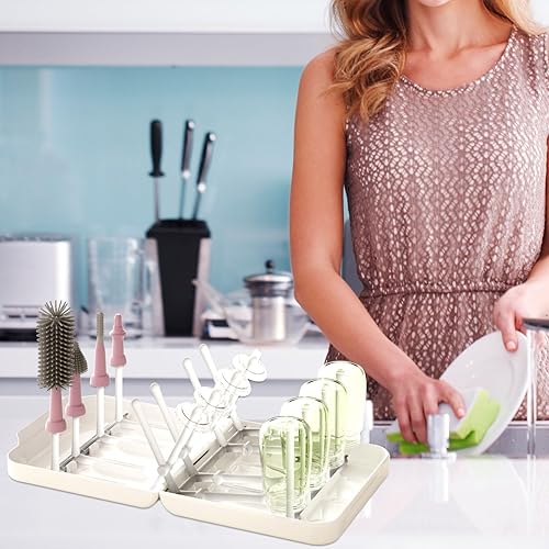 Miniatura 6 de Potente juego de limpiador eléctrico de cepillos para biberones, completo con cepillos de silicona para botellapezónhuecopajita, además de un