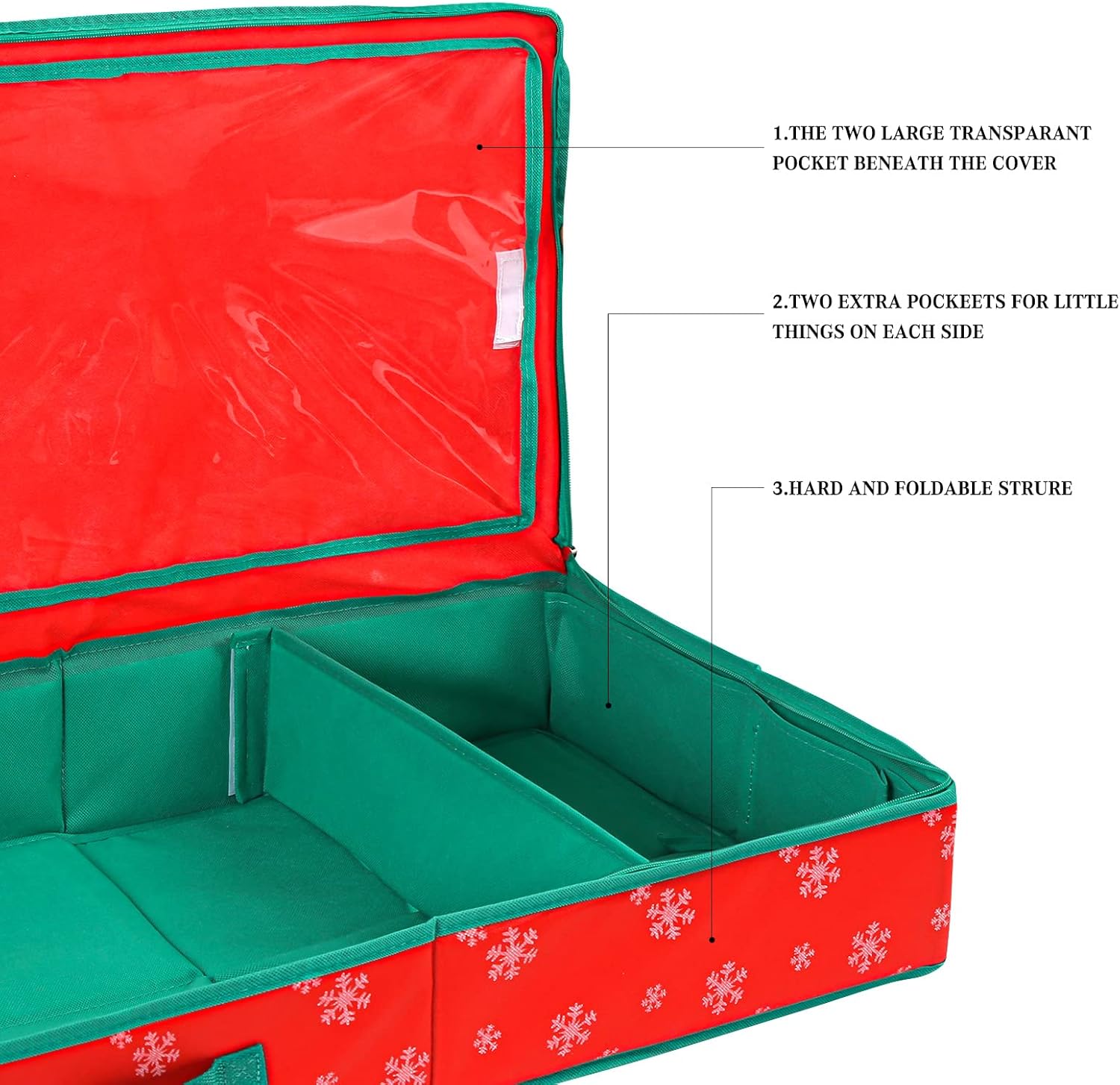 Mocolerno Wrapping Paper Storage Containers Wrap Organizers Gift Wrapping Paper Storage Bins Boxes Ornament Storage Organizer Under Bed Storage Xmas 39.5x13.5x5.2 inch : Home & Kitchen