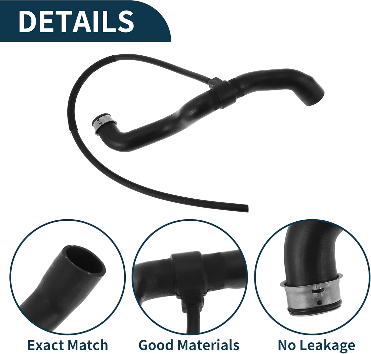 Upper Radiator Hose for Mercedes-Benz CLK320 1998-2005 Base 3.2L V6 Replace No.A2095010282 Coolant Pipe