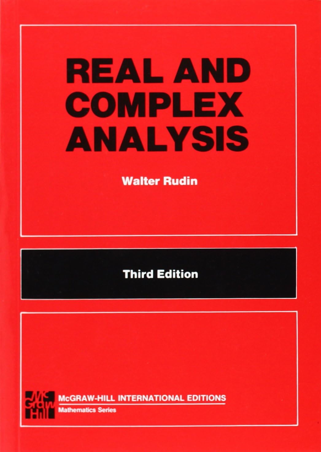 REAL & COMPLEX ANALYSIS 3E (5P) (Int'l Ed) (TMHE IE OVERRUNS) Paperback – 16 Mar. 1987