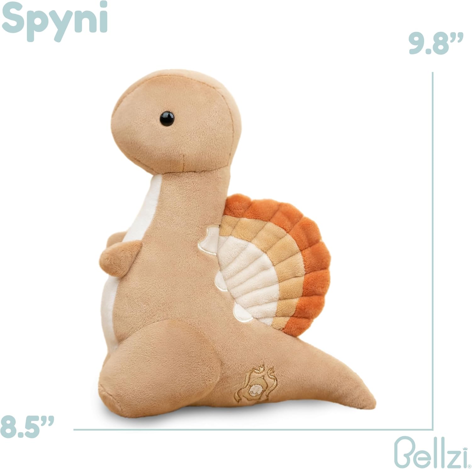 Bellzi Spinosaurus - Cute Stuffed Animal Plush Toy - Adorable Soft Spinosaurus Toy Plushies and Gifts - Perfect Present for All Ages - Spyni - Image 2