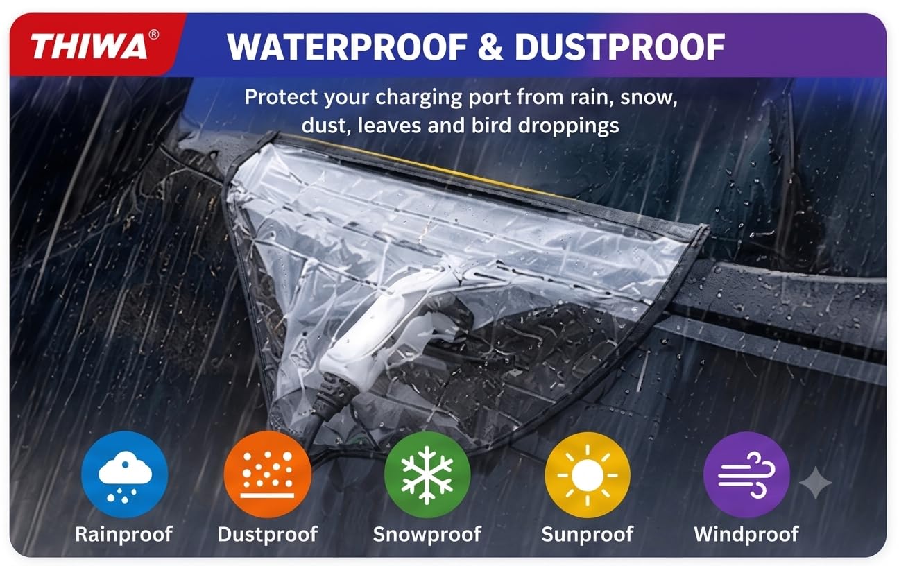EV Charger Rain Cover - Waterproof & Magnetic -6