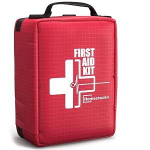 First Aid Kit Professional Trauma First Aid Kit with Labelled Compartments Molle System for Car Hiking Backpacking Camping
