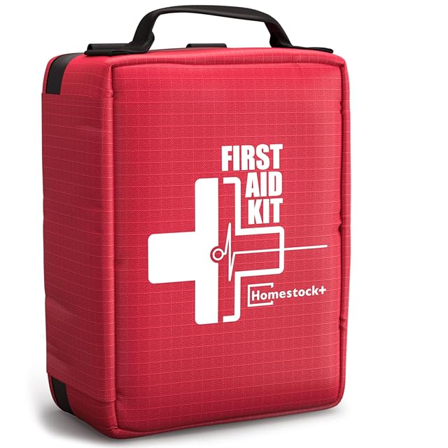First Aid Kit Professional Trauma First Aid Kit with Labelled Compartments Molle System for Car Hiking Backpacking Camping
