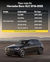 Vista 122 de 3W Alfombrillas de suelo aptas para Benz E-Class 2017-2023 TPE para todo tipo de clima, ajuste personalizado para E300, E320, E400, E350, E63, E550