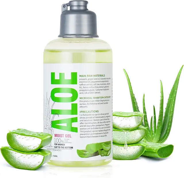 ACWOO Aloe Vera Water-Based Gel Lubricant - 150ML Natural Lube for Men & Women