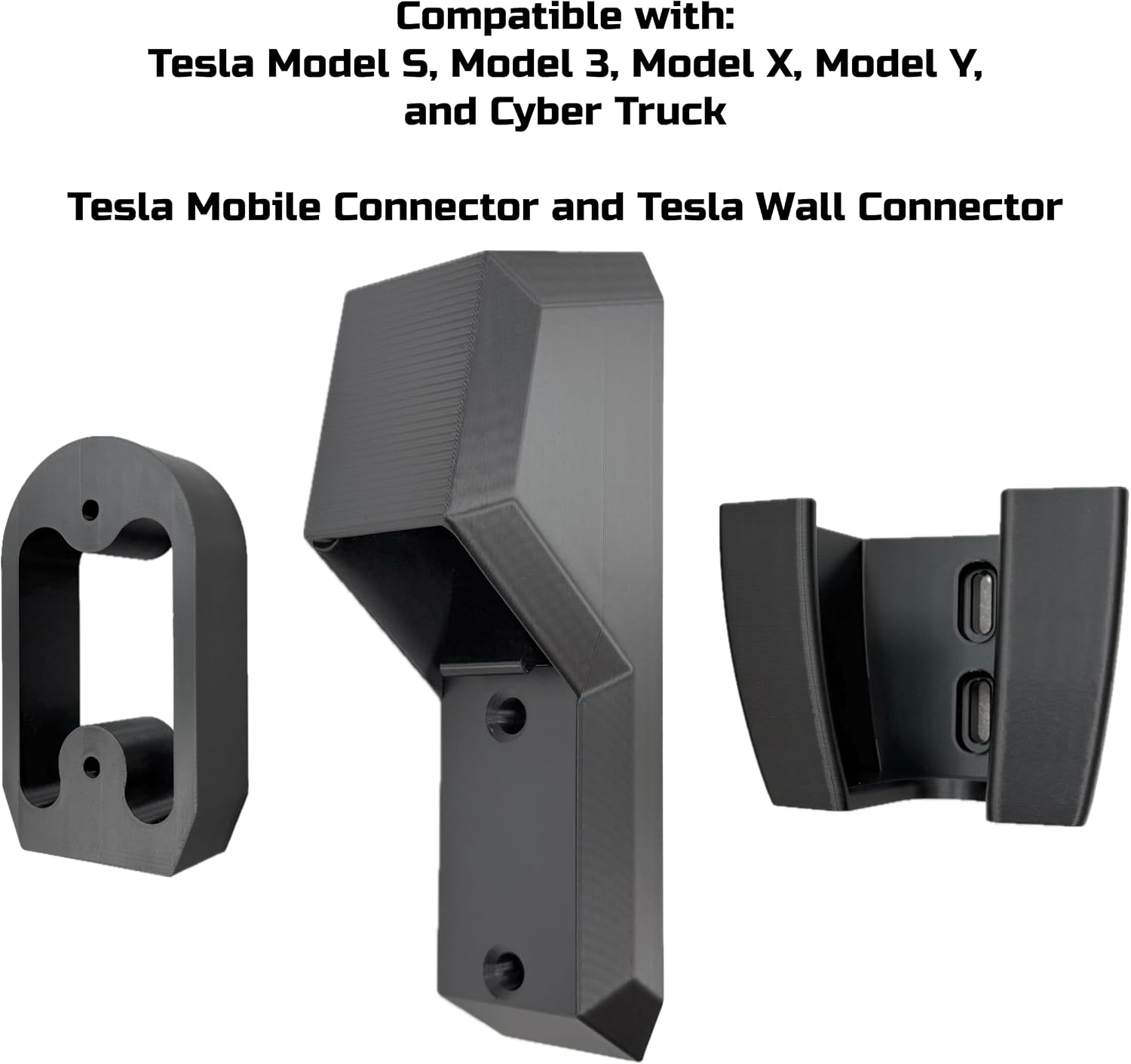 Chargeifier Tesla Charging Cable Organizer with Latch use w/Model S Model 3 Model X Model Y w/Mobile Connector Bracket-Automotive Accessories (Charger Holder)