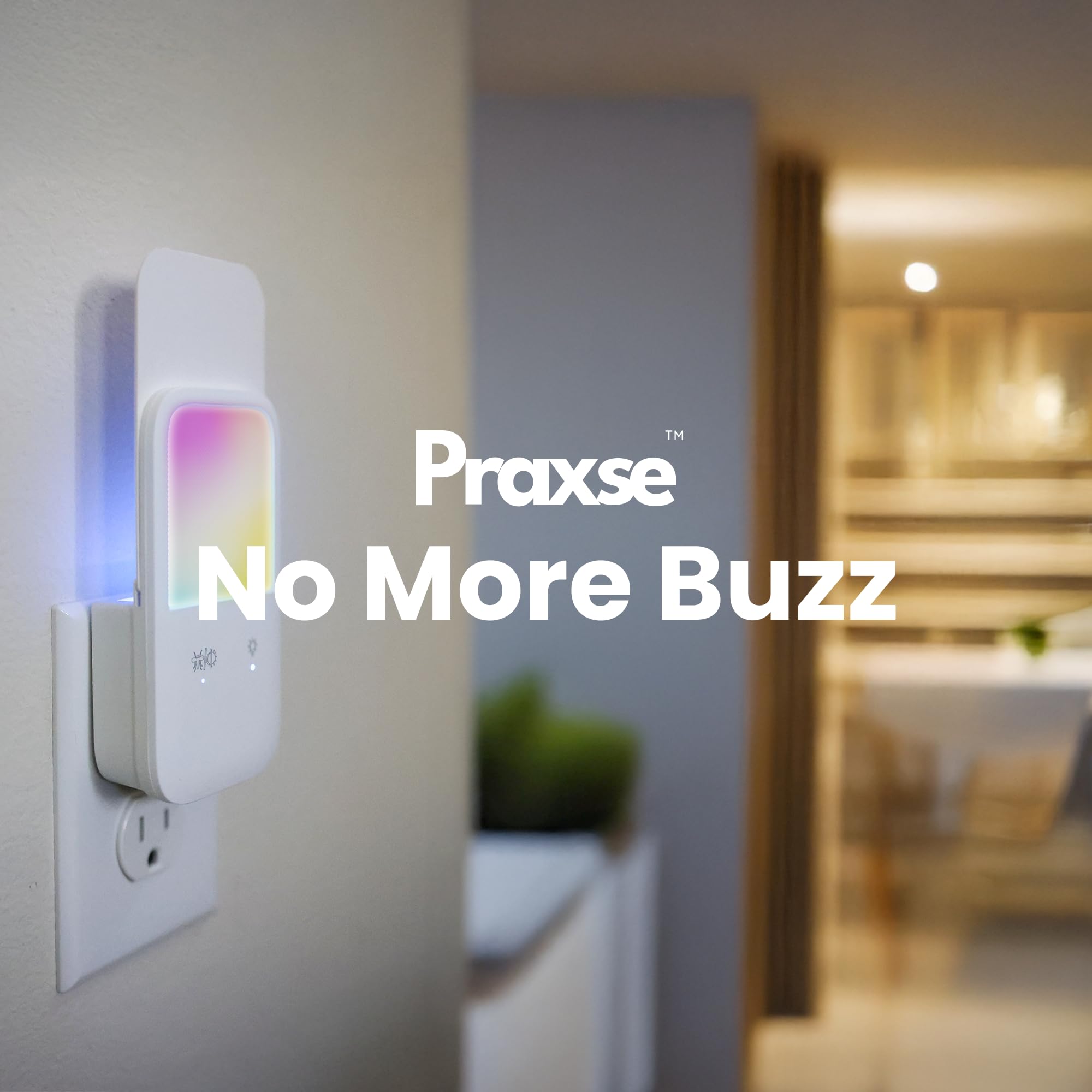 Plug-in Pułapka na muchy i lampka nocna, łapacz owadów do wnętrz, na komary, gonaty, muchy owocowe z lampką nocną RGB do domu, kuchni, biura (biały, 1 urządzenie z 5 samoprzylepnymi podkładkami
