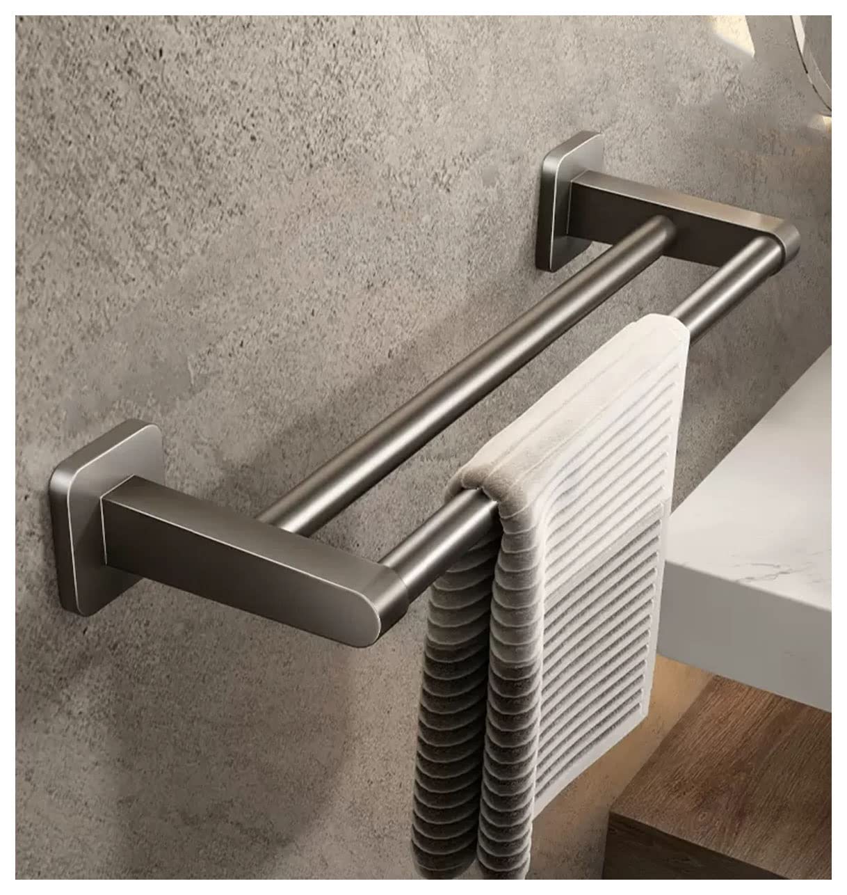 Toallero de pared de acero inoxidable 304 autoadhesivo para cuarto de baño