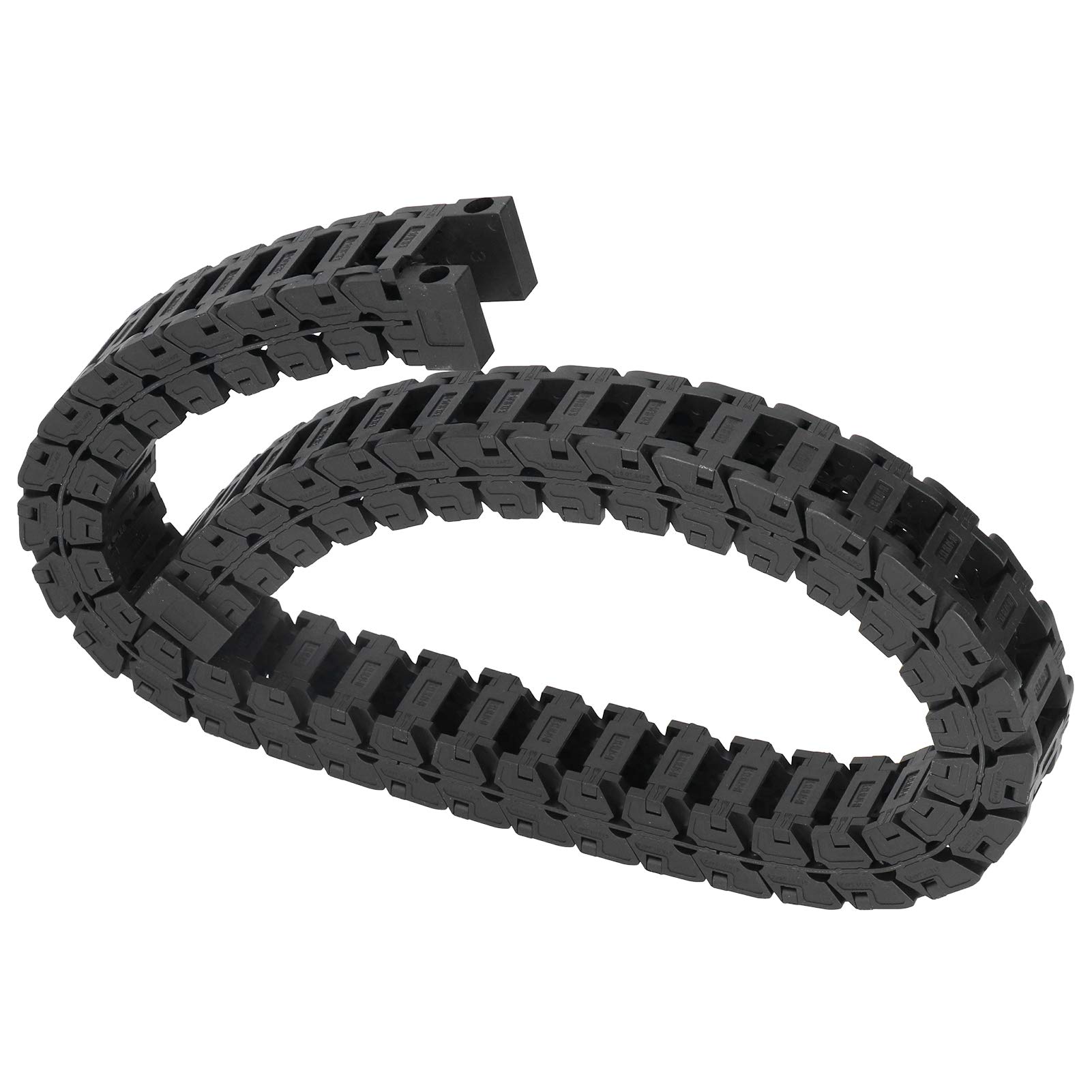 0.7m Nylon Cable Drag Chain – Silent Bridge-Type, Detachable, S18x18, For CNC Machines, Engravers & Robotic Arms