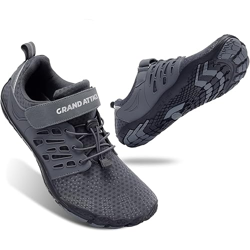 Grand Attack Men's Barefoot Shoes|Minimalist Cross-Trainer|Zero Drop Sole|Wide Toe Box