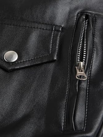 Fashion Mens Faux Leather PU Biker Punk Vest Zippers Slim Fit Male Sleeveless Waistcoat For Men