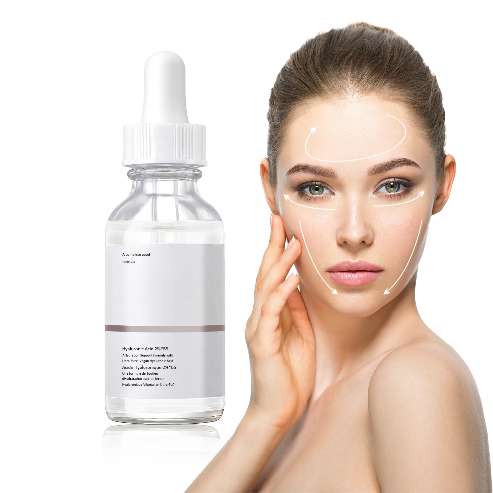 CHANGARLOADHyaluronic Acid 2% + B5 Hydration Support Formula, Hyaluronic Acid Serum For Face - Large 30ml/1oz