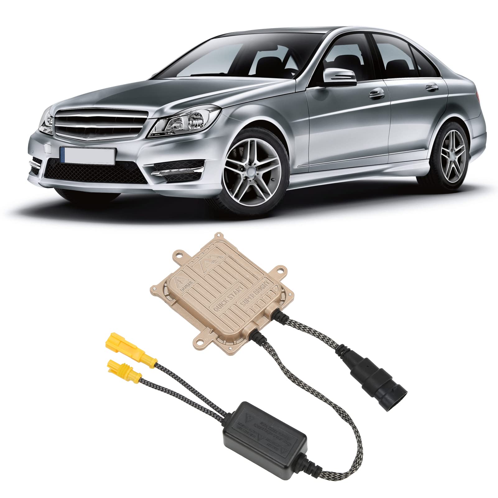 Kit H4 Allumage Xenon H7 Avec Ballast 55W HID H1 Canbus Lampe Xenon Voiture H3 H8 H9 H11 9005 HB3 9006 HB4 6000K 8000K, Facile à Utiliser