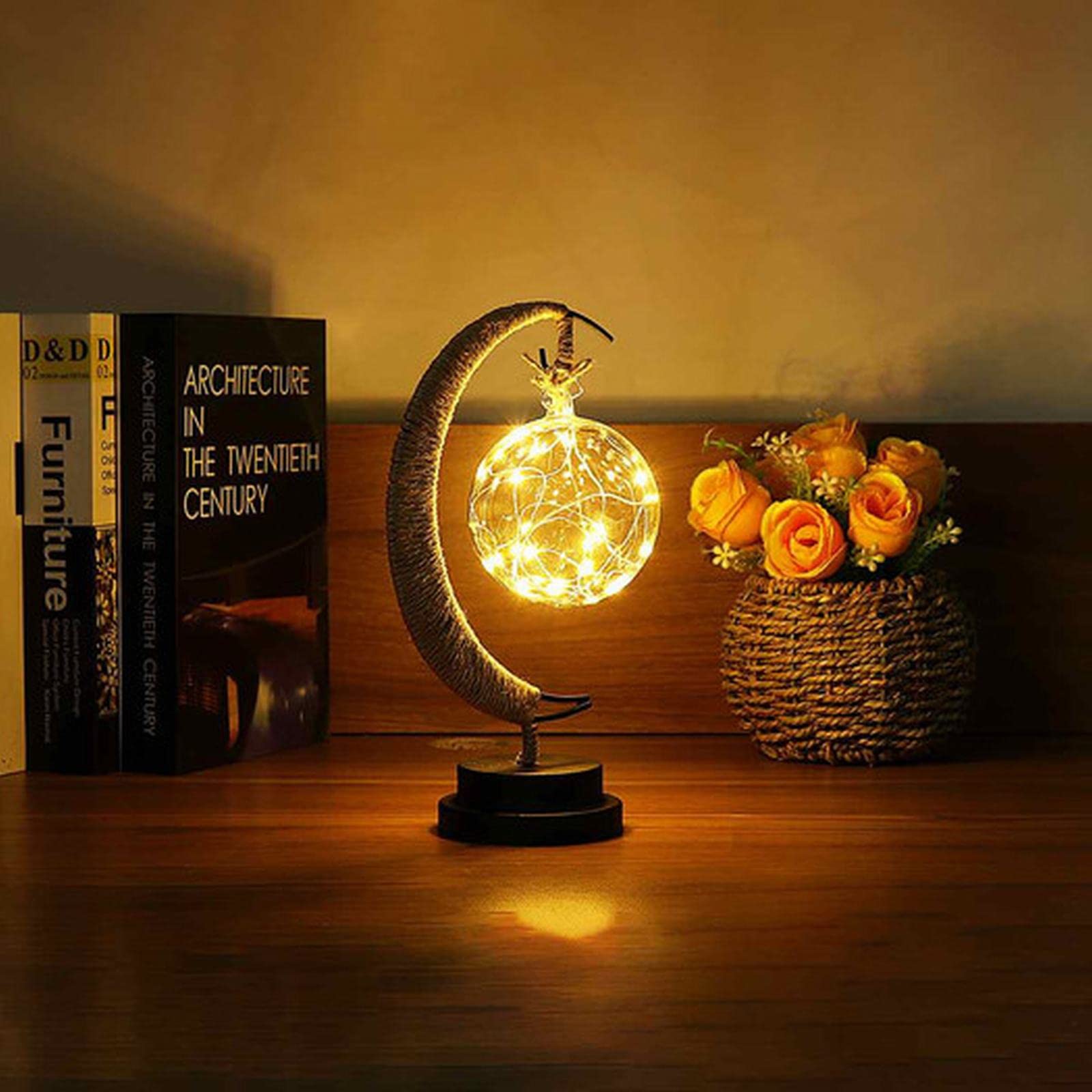 Enchanted Lunar Lamp -Galaxy Night Light,Hanging Magic Moon Night Light,Christmas Decorative Lights,Home Decorations Gift.