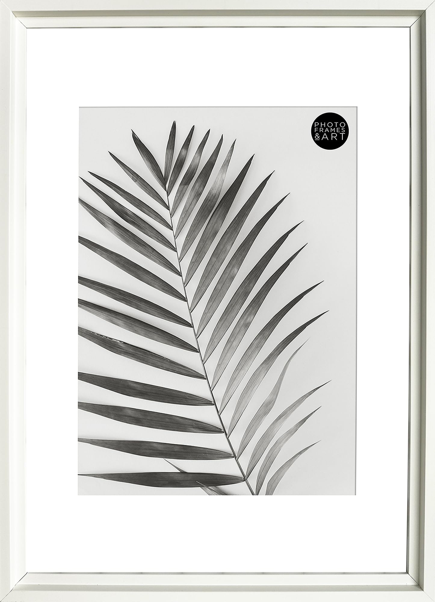Pf+A White Picture Frame For A3 With Mount - Perspex Window - A2 For A3 Poster Frame / A3 Frame With Mount
