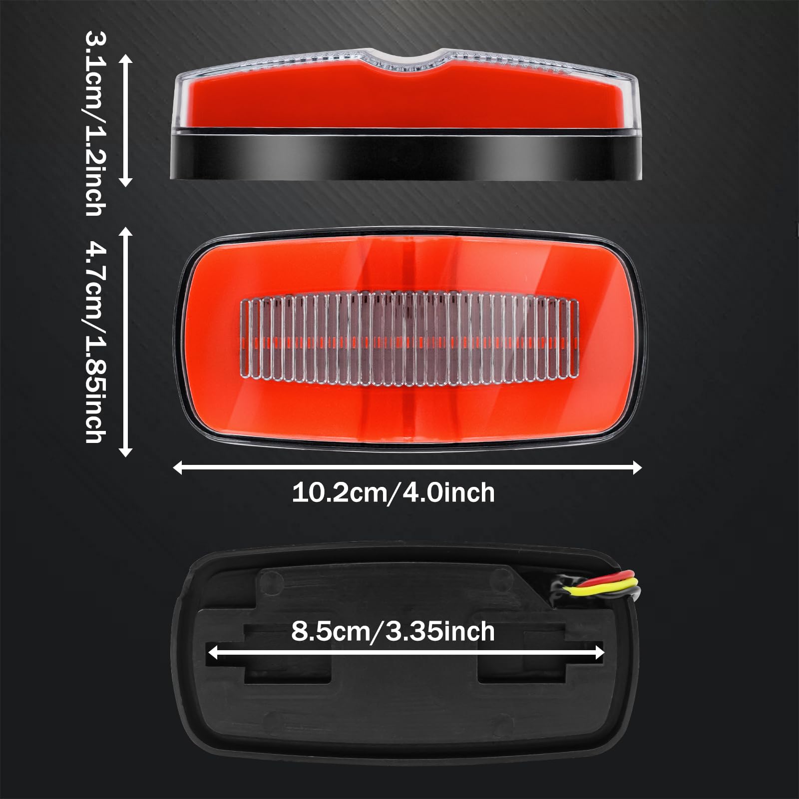 Amazon.co.jp: X-STYLE サイドマーカー LED 12V 24V 常灯赤+