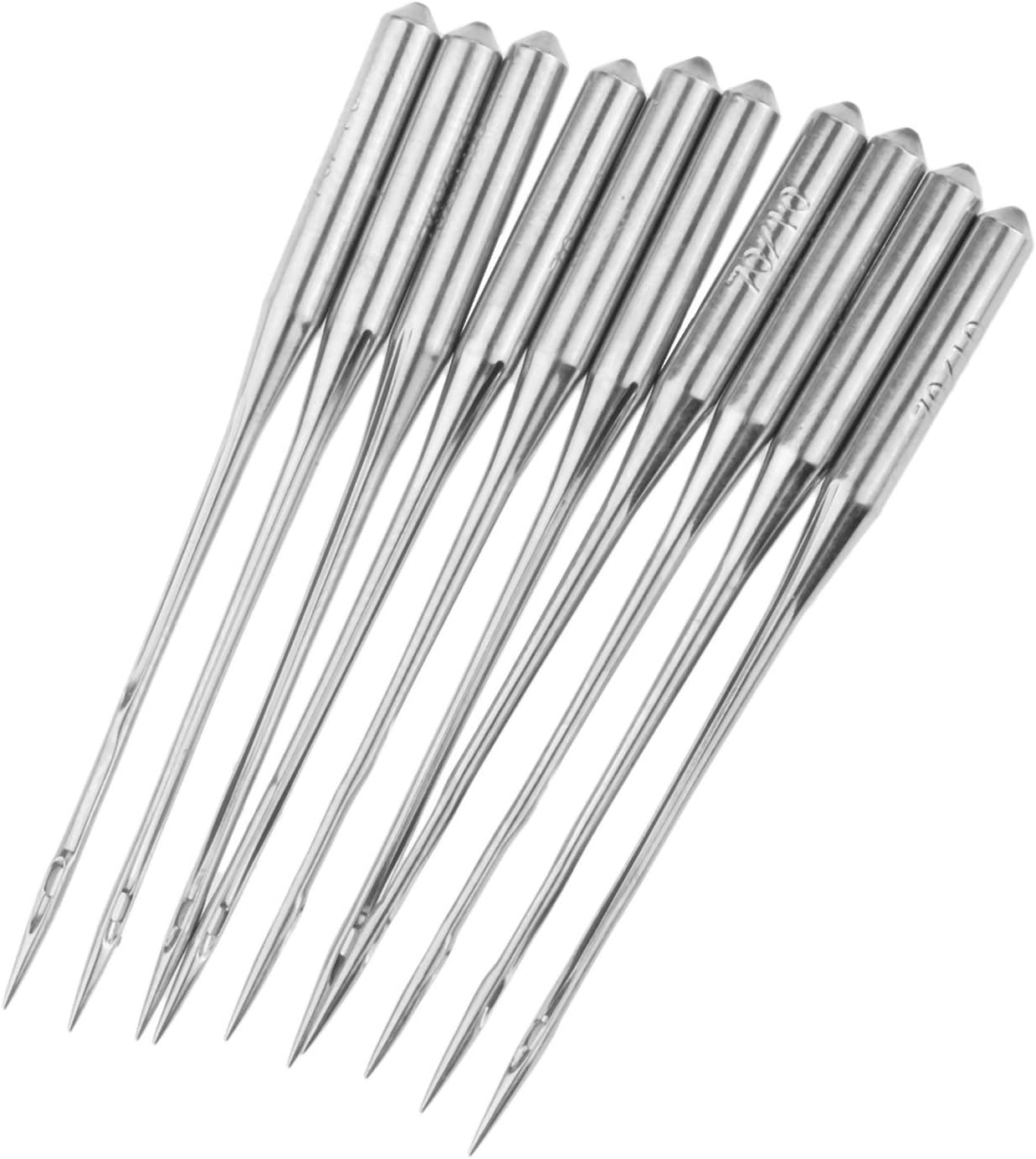 10Pcs Industrial and Domestic Overlock Sewing Machine Needles for JUKI Brother