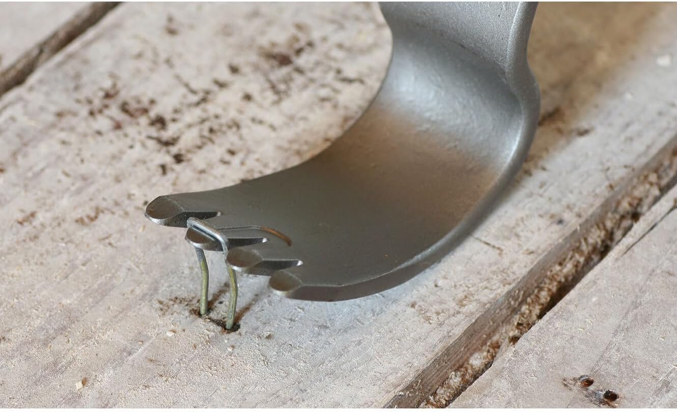 Staple & Nail Extractor, Tempered Spring Steel, Multi Purpose Extraction Pry Bar - Made In USA (15 INCH)