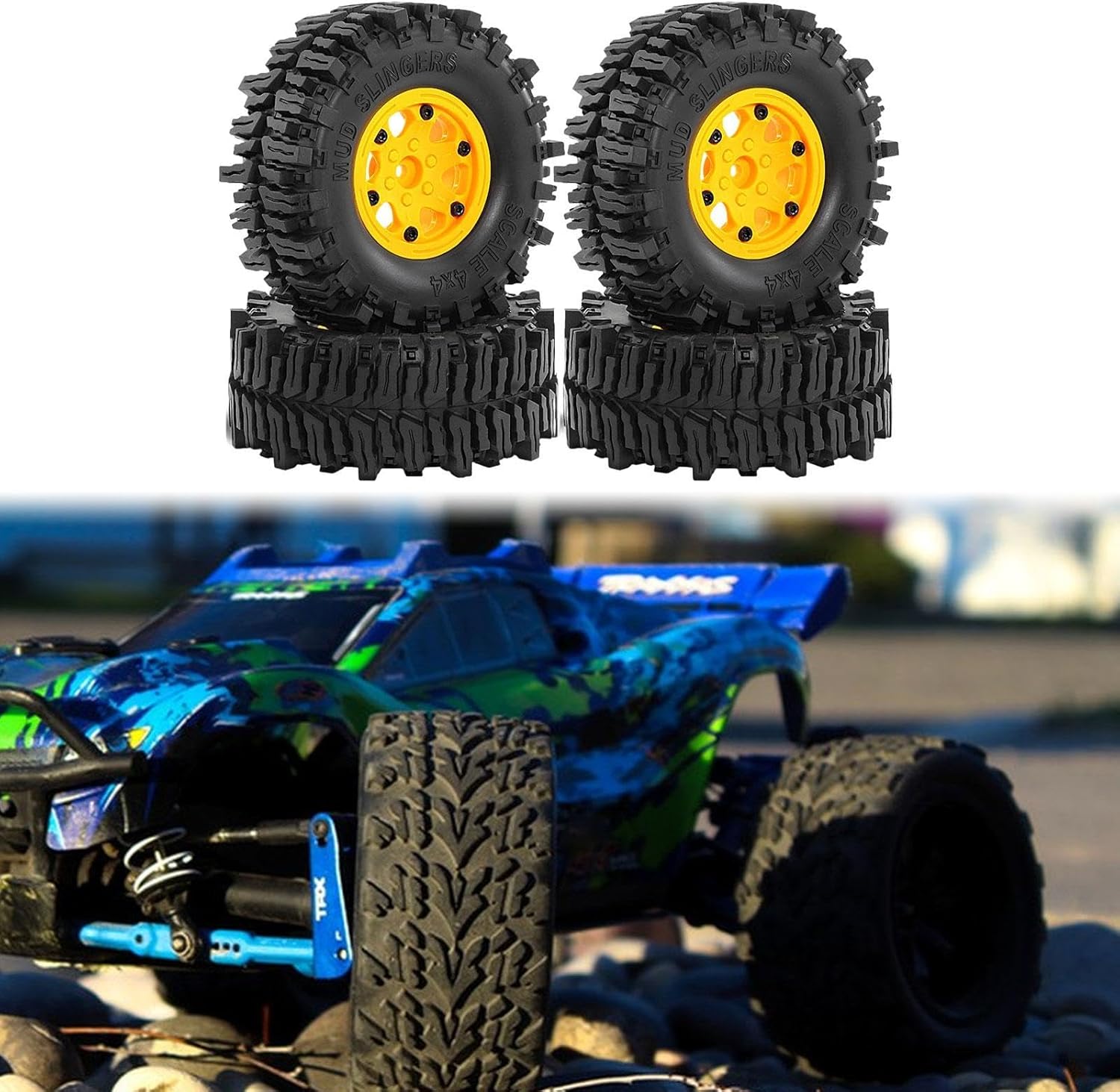 Yunhgft スケールモデル用RCホイール＆タイヤセット