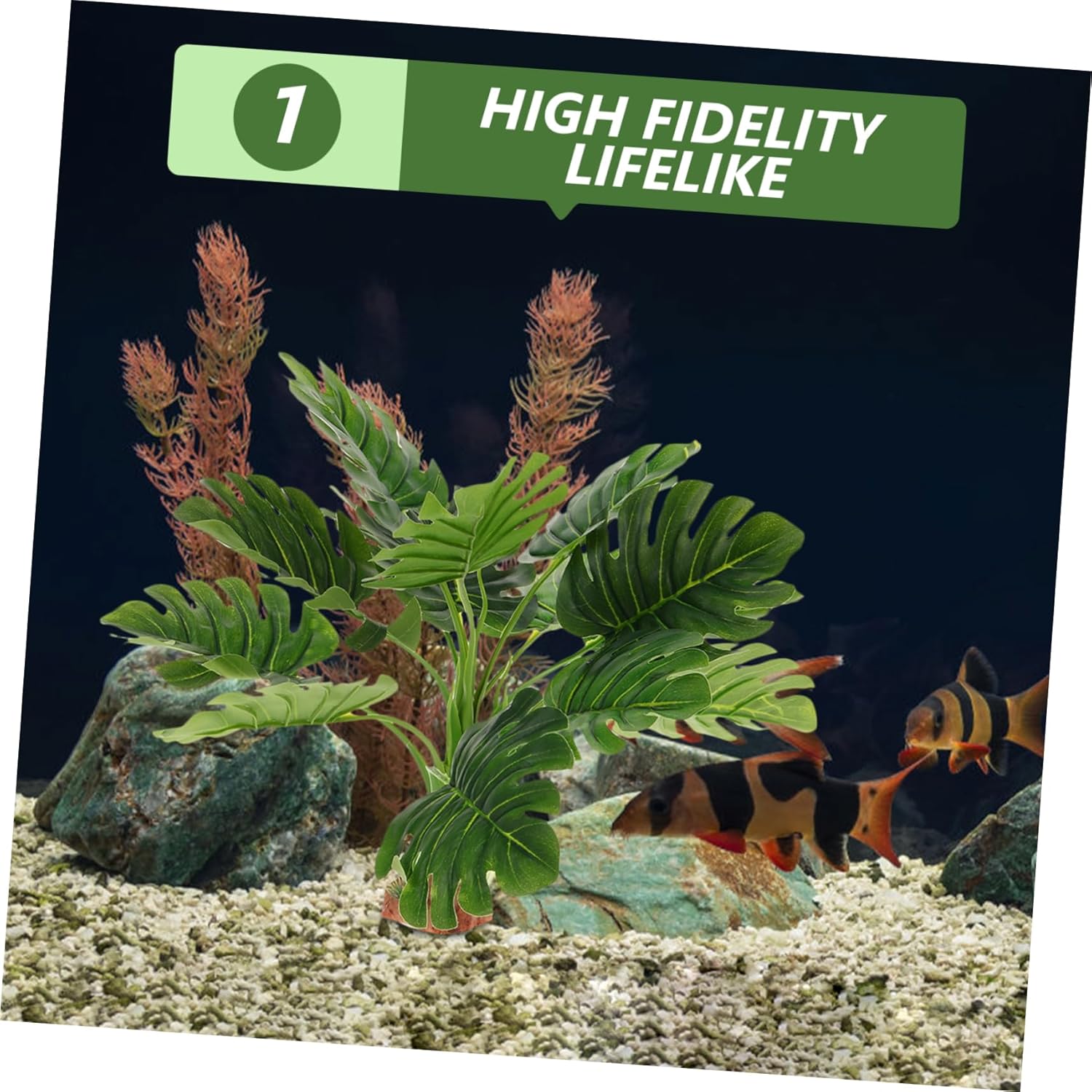 BESPORTBLE 5pcs Aquarium Ornament Plant Fake Aquarium Plants Fish Tank Decoration Lifelike Appearance Versatile Fish Accessories