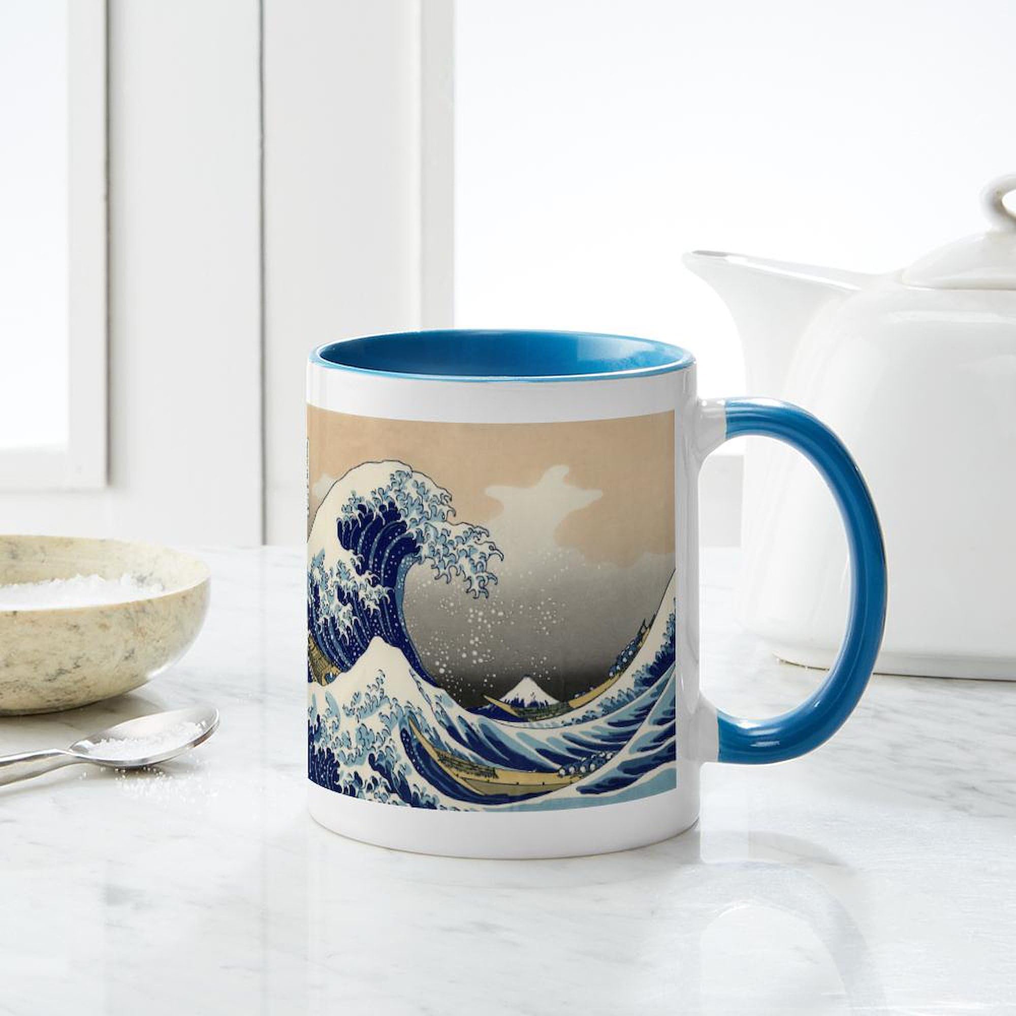 The Brithsh Museum Tasse à Café En Porcelaine Motif La Grande Vague 354 Ml