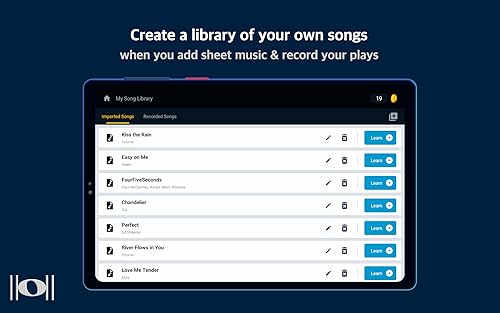 UP Piano App - Master Playing any Song on Pianos and Keyboards with your Android Devices. Record you