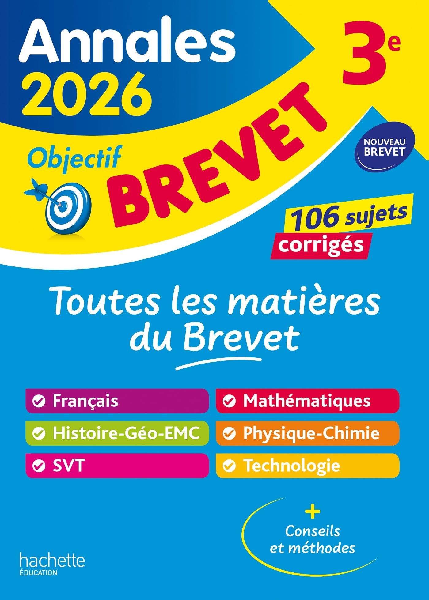 Annales Brevet 2026 - Tout-en-un 3e - sujets et corrigés: Sujets & corrigés