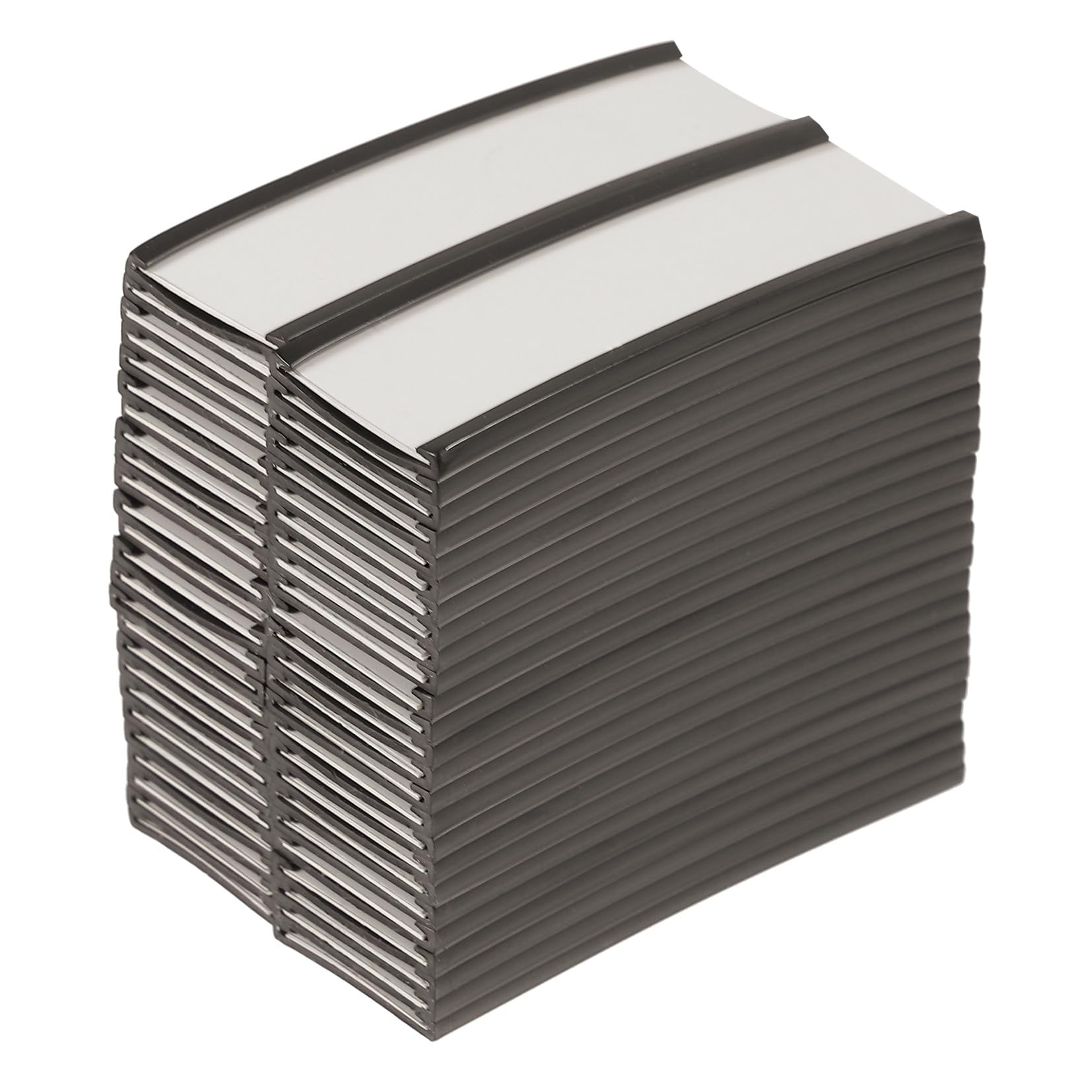 Clip Etichetta Magnetico 50 Pezzi, Gomma e Carta per Scaffali